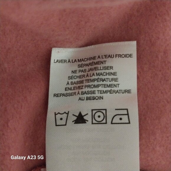 Cabelas Pink Hooded Sweatshirt L Cotton/Polyester Blend - Picture 6 of 7